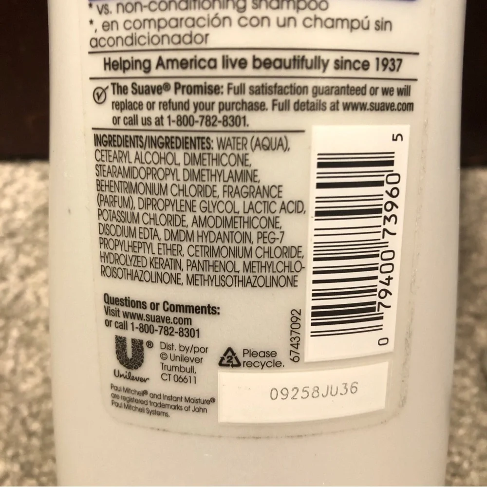 Suave Professionals Deep Moisture Replenish SHAMPOO & CONDITIONER SET, 12.6oz